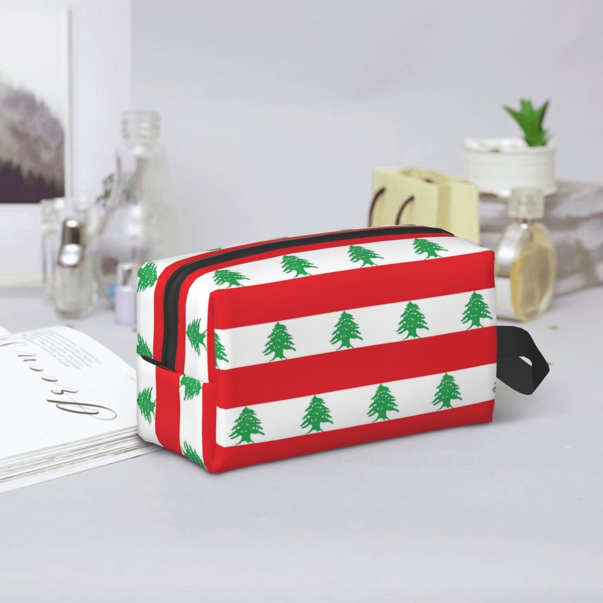 Women Bags Lebanon - Косметичка с флагом Ливана, органайзер для