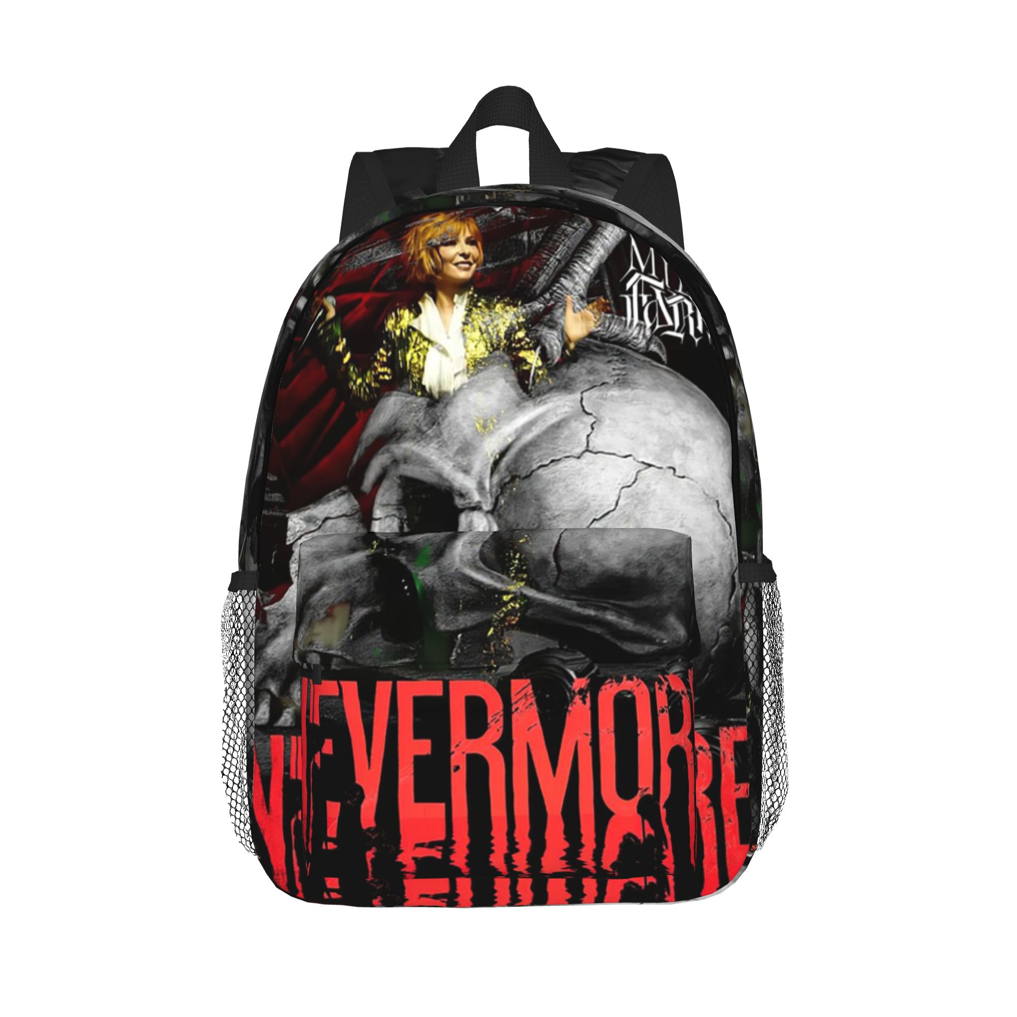 Women Bags Farmers - Рюкзак Nevermore Skeleton Mylene Farmer, горячая