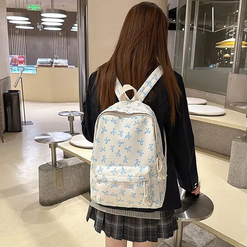Women Bags Gift - Женский нейлоновый рюкзак с цветочным принтом,