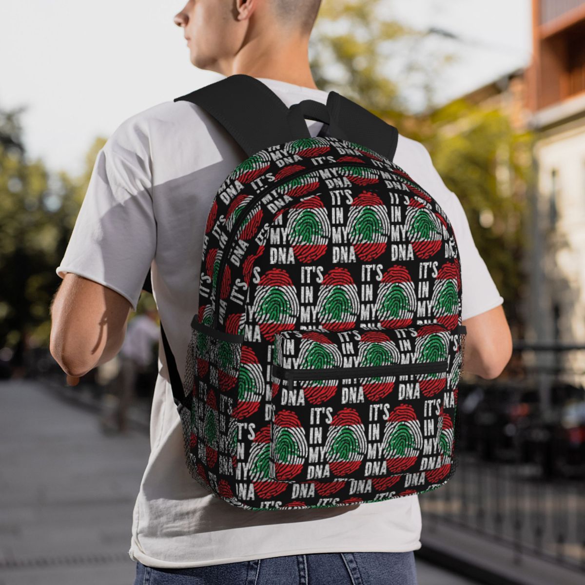 Women Bags Lebanon - Рюкзак с ливанским флагом, символизирующий ливанское