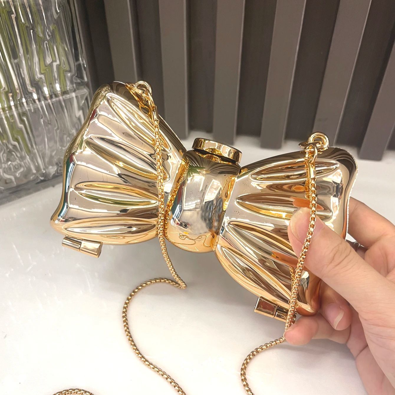 Clutch Bag Evening - Золотая вечерняя сумка Кошельки и сумки
