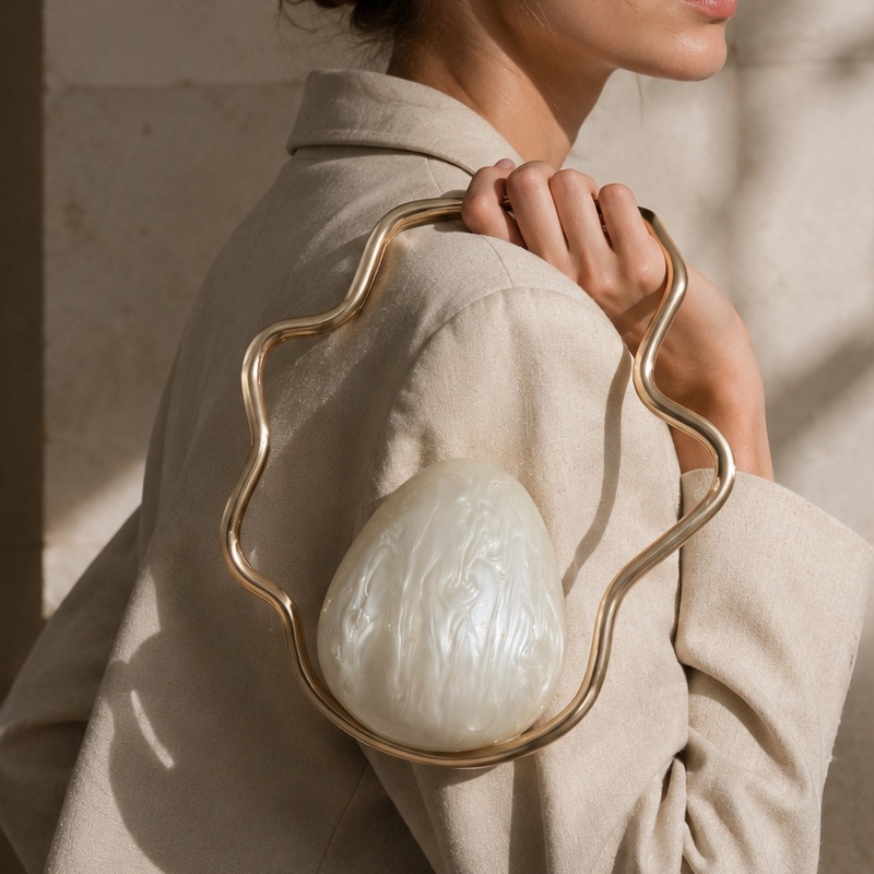 Clutch Bag Evening - Женская мини-сумка-клатч из акрила в форме