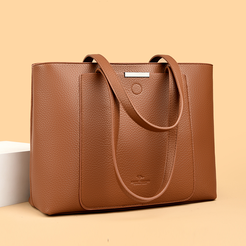 Women Bags With Laptop Compartment - Натуральная брендовая мягкая искусственная кожа, ручные