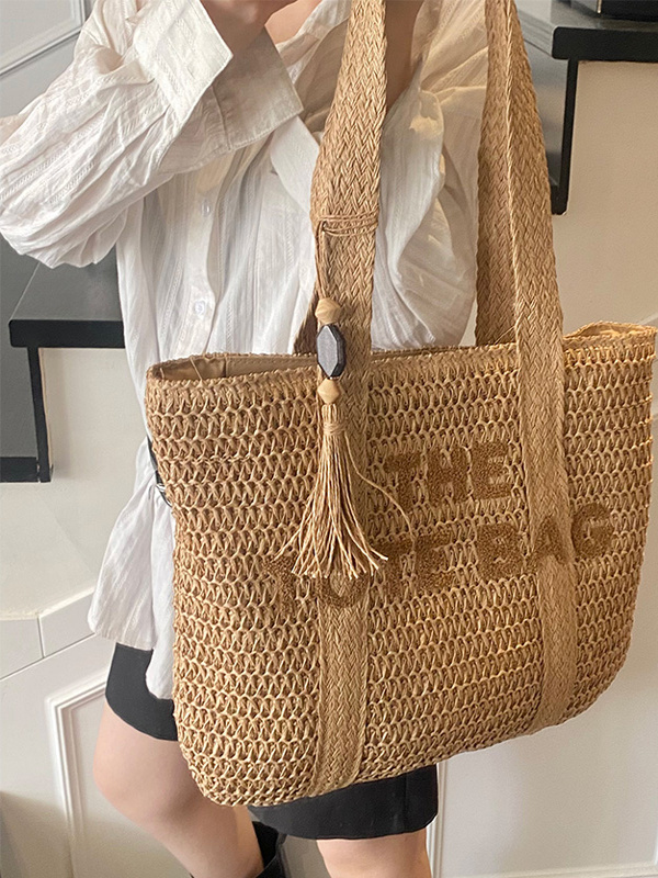 Women Bags Aldo - Летняя пляжная сумка-тоут из плетеной соломки