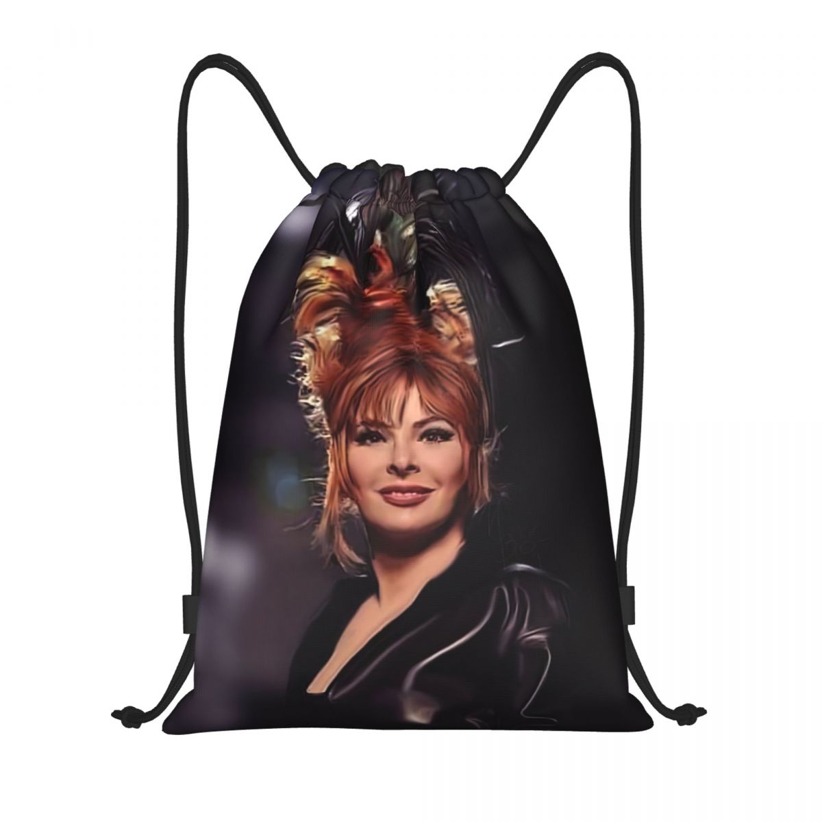 Women Bags Farmers - Рюкзак Pretty Mylene Farmer на шнурке,