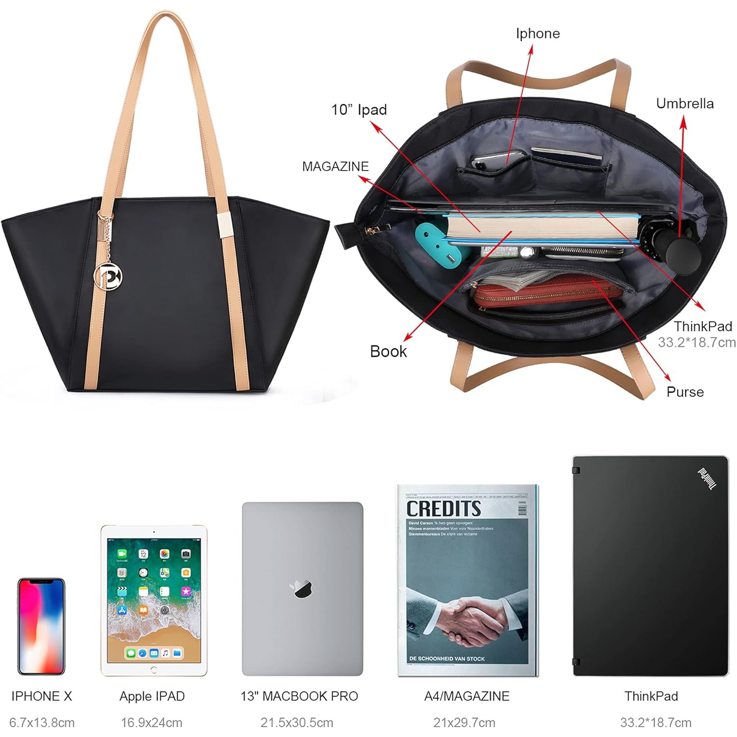Женская сумка-тоут большой вме – обзор и цена Women'S Best Bags For Work