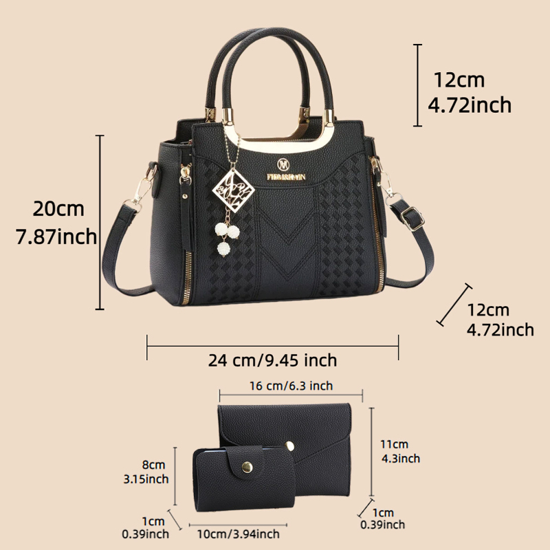 Набор из 3-х сумок из искусств – обзор и цена Women Bags Casual