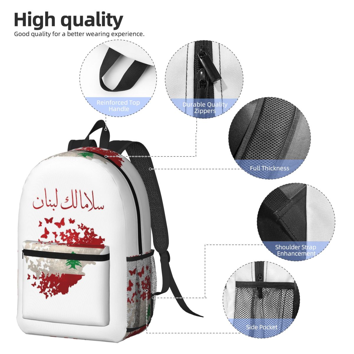 Рюкзак May Peace Come To Leban – обзор и цена Women Bags Lebanon
