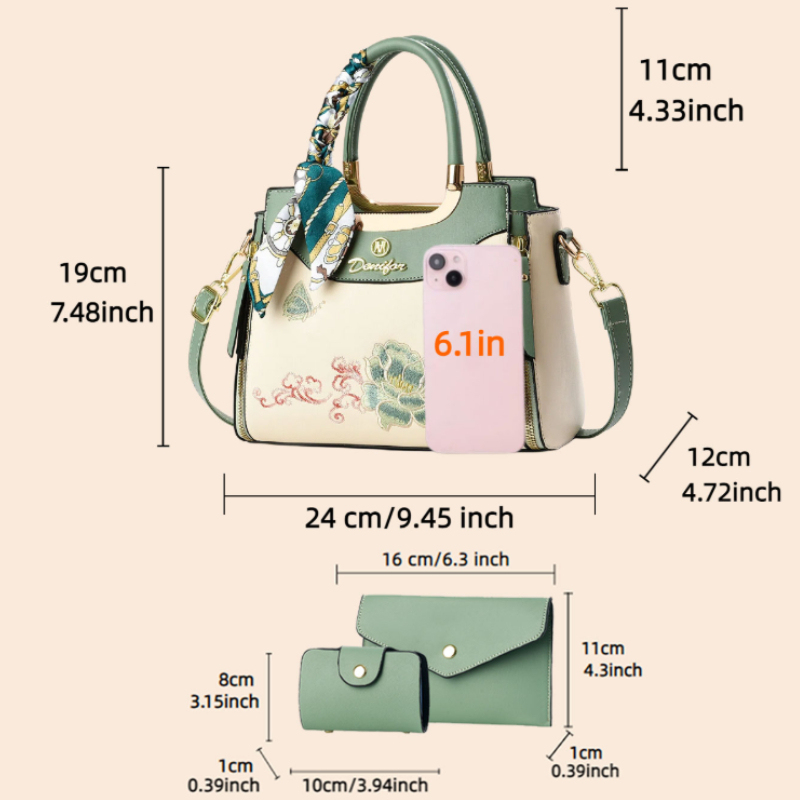 Набор из 3-х предметов: вышита – обзор и цена Women Bags Gift