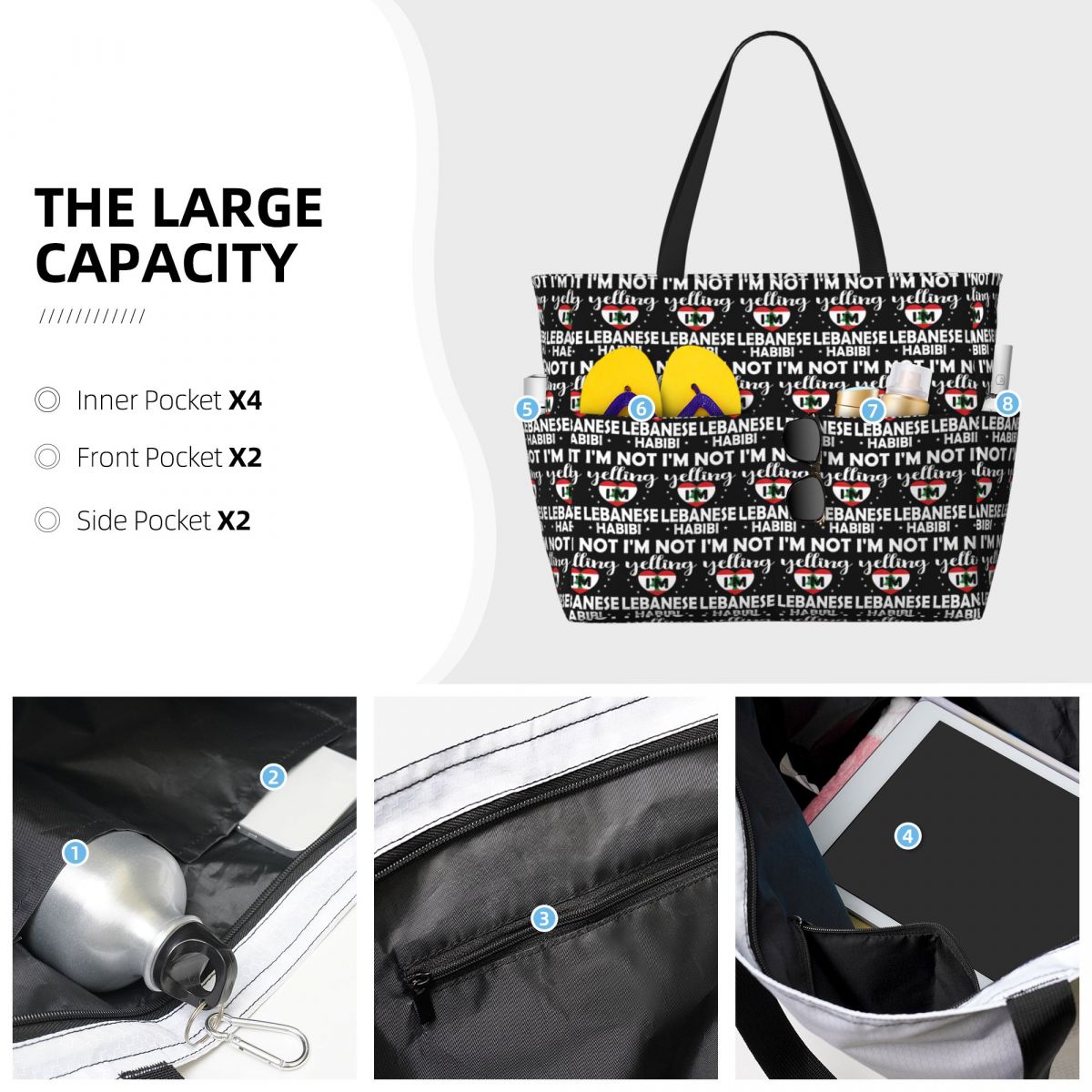 Пляжная сумка-тоут с изображен – обзор и цена Women Bags Lebanon