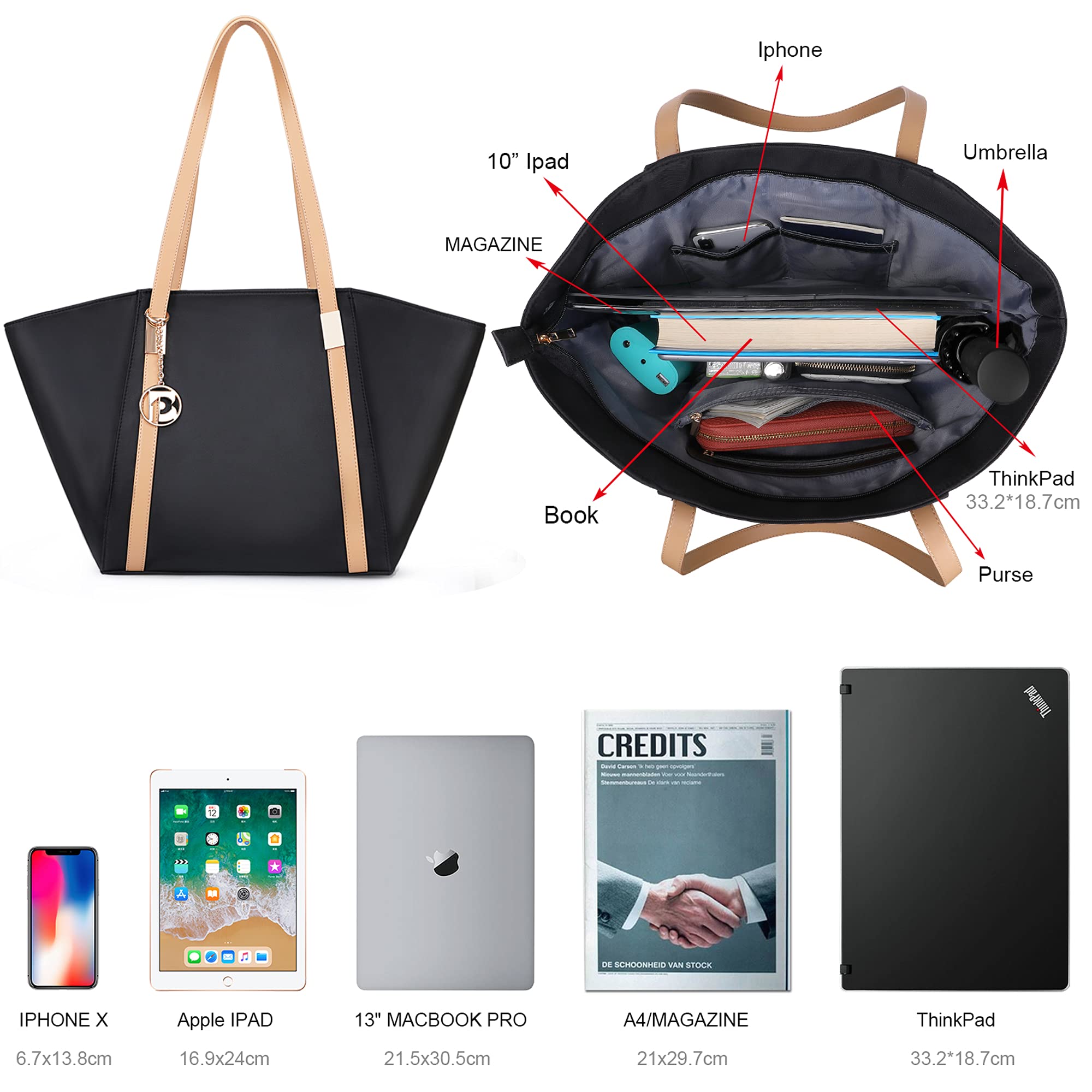 Сумка-тоут Pomelo Best с молни – обзор и цена Women'S Best Bags For Work